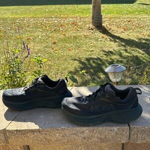 HOKA Men's Size-9.54E Black Tennis Shoes / Worn Twice / In Excellent Condition